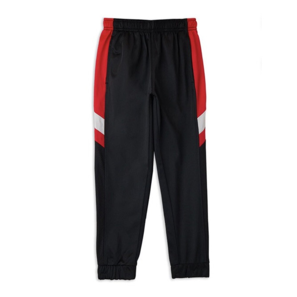 Athletic Works‎ Tricot Jogger Pants Black Red White XS 4-5 Boys Kids NEW